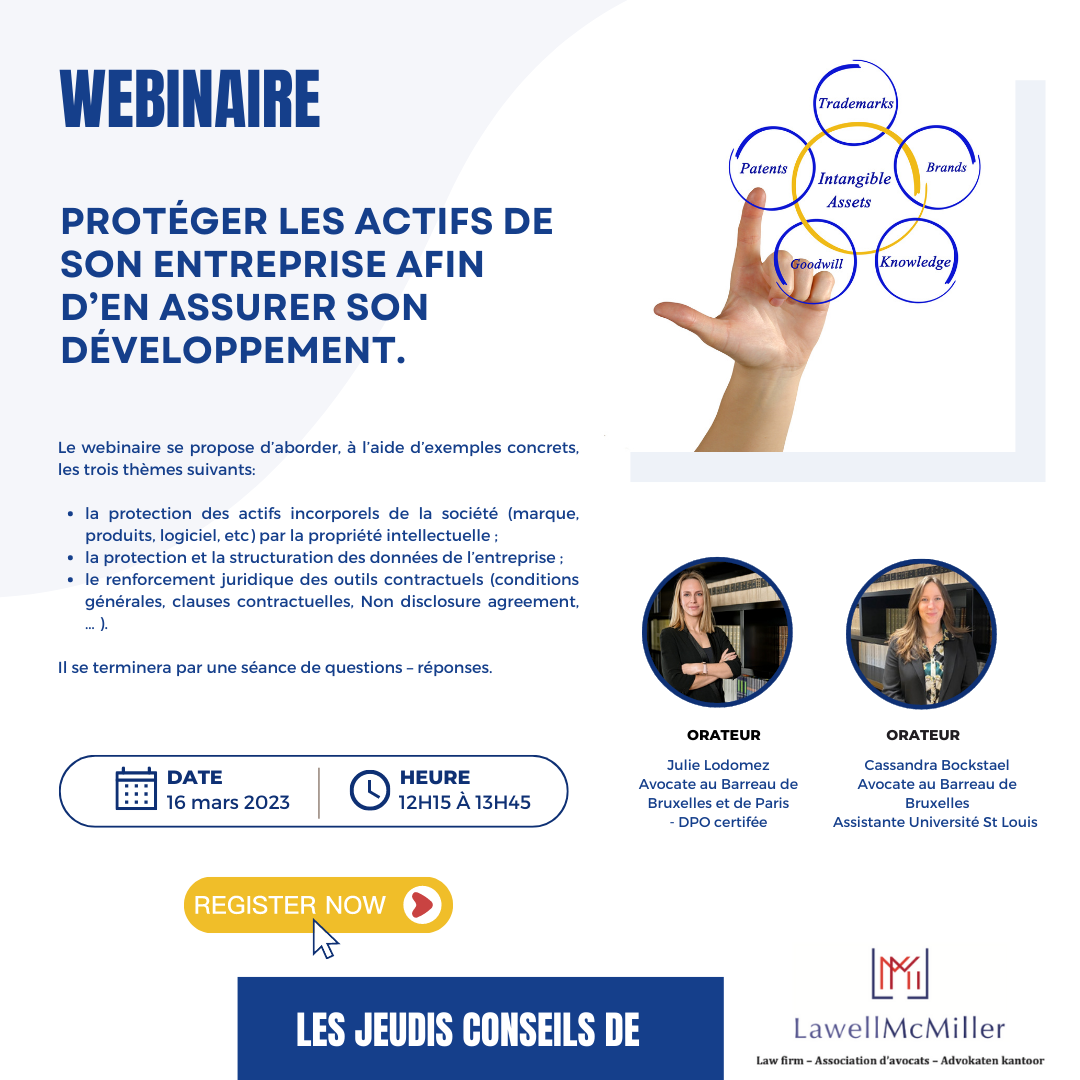 WEBINAIRE: protéger les actifs de son entreprise afin d'en assurer son développement