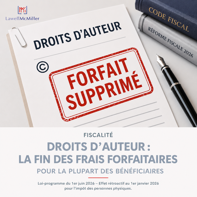 DROITS D'AUTEUR : LA FIN DES FRAIS FORFAITAIRES POUR LA PLUPART DES BENEFICIAIRES